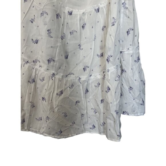 NWT Anthropologie Sheer Tiered Midi Skirt L - Picture 8 of 14